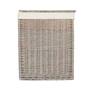 Slim <b>Grey</b> Wash Rattan Laundry <b>Basket</b> Fabric Cotton Plastic Metal Square <b>Storage</b> <b>Baskets</b> <b>for</b> Closet Outdoor Wedding Tool <b>Storage</b> - Product Image 2