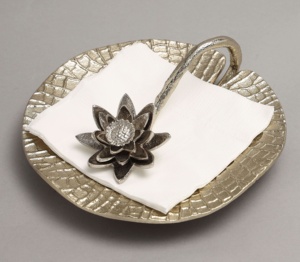 Feuilles avec bourgeon porte-serviettes porte-serviettes décoratif porte-serviettes porte-mouchoirs de table bureau à domicile accessoires de table à manger - Product Image 5