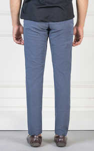 Pantalones largos informales de negocios para hombre, alta demanda, 100% algodón, cintura media, Parte delantera plana, pierna recta suelta, servicio OEM disponible - Product Image 3