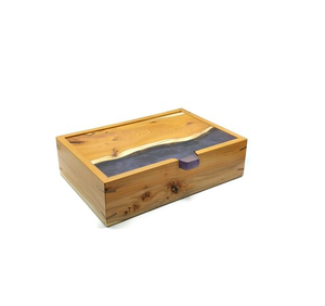 Joyero de madera y resina de excelente calidad para almacenar y exhibir joyas en joyero de decoración de estilo - Product Image 3