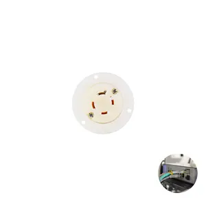 High quality brands NEMA L17-30 J-534 30A 600V AC Flanged Outlet electrical plug commonly used on generator