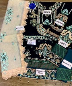 Vestido de boda de lujo, bordado de terciopelo, estilo indio, paquistaní, Kameez, gran oferta, Colección 2023 - Product Image 6