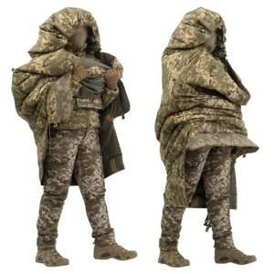 Saco de Dormir con Construcción de Nailon Aislado, Diseño Resistente al Viento para 4 Estaciones, Compacto y Plegable, Estilo Exterior DUGOUT-R CAMO - Product Image 6