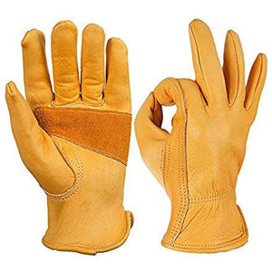 Custom Safety <b>Working</b> <b>Gloves</b> in Goat Leather <b>Gloves</b> Leather <b>Working</b> <b>Gloves</b> Also Available for <b>Working</b> - Product Image 1