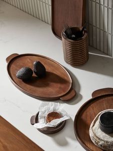 ถาดไม้ใส่สลัดทำจากไม้อเนกประสงค์กล่องไม้สนธีมรักรูปเรือทรงรีคุกกี้ผลไม้ของขวัญตกแต่งบ้าน - Product Image 2