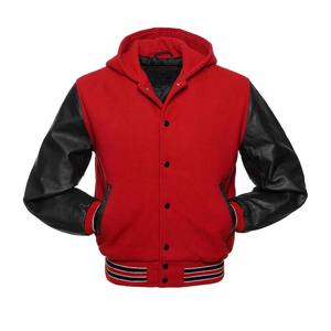 แจ็กเก็ตเบสบอลของผู้ชายเสื้อแจ็กเก็ตเบสบอลปักอักษรสไตล์วินเทจ - Product Image 4