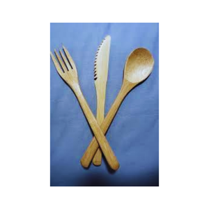 Ensemble couteau fourchette cuillère en bambou avec logo personnalisé de haute qualité, durable et fait à la main par un fabricant vietnamien - Product Image 2