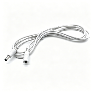 Cavo di Prolunga Alimentazione Bianco 22AWG DC 5521 5.5x2.1mm Maschio-Femmina per CCTV LED Router Solare - Product Image 1
