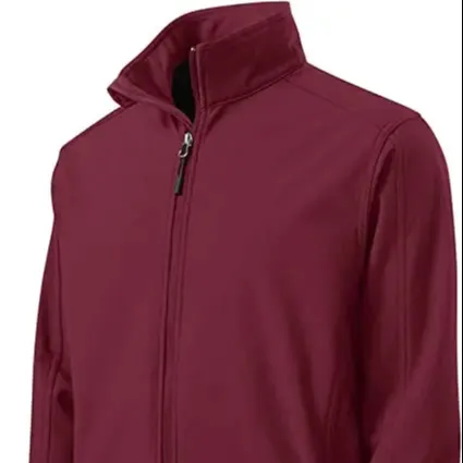 Tam fermuar baskılı Logo erkekler için Softshell ceket OEM üretici spor rüzgar geçirmez Softshell ceket satış