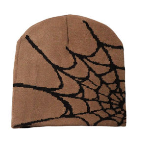Bonnet tricoté en jacquard de laine mélangée en vente en gros quantité minimale de commande bas étiquette de logo brodée classique personnalisée respirant imperméable divers - Product Image 1