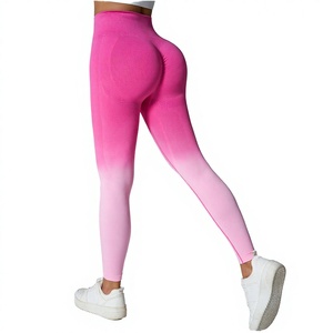 Leggings de yoga sans couture respirants pour femmes, conception personnalisée OEM, taille haute, pantalon de sport, compression, vêtements de fitness - Product Image 1