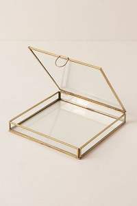 Joyero de metal y vidrio hecho a mano de alta calidad, joyero de vidrio elegante de alta demanda, nuevo diseño decorativo a un precio asequible - Product Image 2