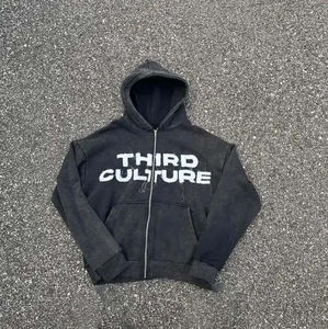 Ensemble pantalon de survêtement et sweat à capuche baggy pour hommes de marque personnalisée Pantalon de survêtement et sweat à capuche évasés pour hommes - Product Image 6