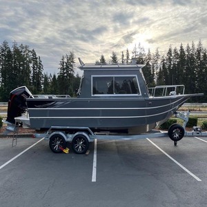 Yate deportivo de <span class=keywords><strong>trabajo</strong></span> con cabina de aluminio de alta velocidad Kinocean para Crucero y patrulla con motor fuera de borda - Product Image 1