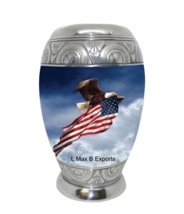 Premium Rainbow Texture Look Cremation Urns Memorials Urns with Free <b>Velvet</b> <b>Bag</b> - Product Image 2