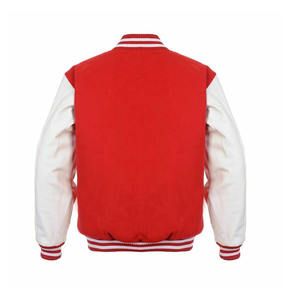 Veste universitaire de haute qualité pour hommes veste en cuir brodé en chenille veste de baseball personnalisée Letterman CollegeBaseballjacket pour hommes - Product Image 4