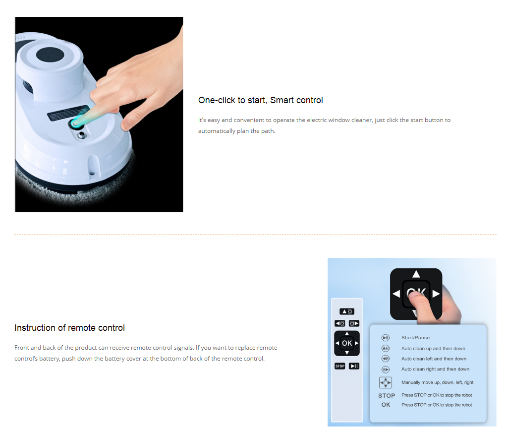 Smart Robot For Windows For Household Window Washer Robot For Home