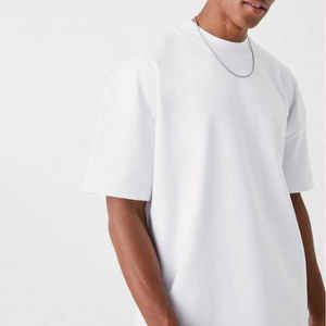 Échantillon gratuit Nouveaux T-shirts à col rond à la mode personnalisés Vêtements décontractés pour hommes T-shirts surdimensionnés Street Wear à vendre - Product Image 5