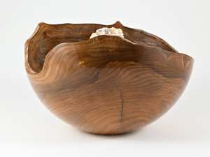 Large Handmade Wooden Cremation <b>Urn</b> Made of Dutch Elm with Quartz for human <b>ashes</b> adult male female large <b>ashes</b> <b>urns</b> - Product Image 2
