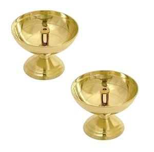 Artesanías religiosas indias, accesorios decorativos Diya profundos de latón, Diwali de Metal de buena calidad y boda a un precio razonable - Product Image 3