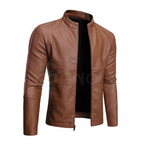 Chaquetas de cuero de invierno ligeras hechas a medida de tela de lana de alta calidad con cuello levantado nuevo estilo callejero transpirable - Product Image 2