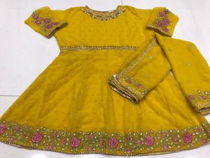 Ropa de fiesta étnica, imitación de Georgette, trabajo bordado, Salwar Kameez con Dupatta, suministro al por mayor - Product Image 4