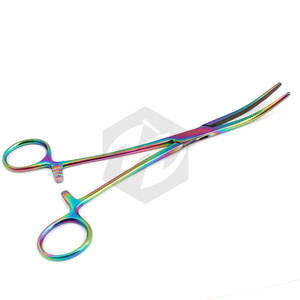 คีมหนีบห้ามเลือดอเนกประสงค์สีรุ้ง8 "คีมสเตนเลสเครื่องมือผ่าตัด - Product Image 1