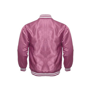 Chaqueta Bomber de Satén Personalizada para Hombre, Chaqueta Universitaria de Invierno en Venta - Product Image 6