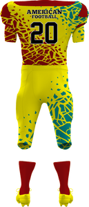 Uniforme de Football américain pour jeunes à séchage rapide à manches courtes en polyester ensemble de maillots sublimés paquet en vrac pour hommes disponible - Product Image 3