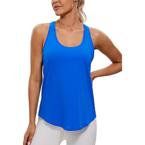Hauts d'entraînement pour femmes Racerback débardeurs athlétiques chemises de course t-shirt sans manches à séchage rapide - Product Image 1
