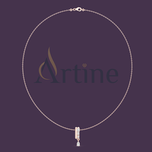 S925 plata pura circón mujer lágrima gota collar exquisita joyería de alta calidad belleza lágrima gota clavícula cadena al por mayor - Product Image 1