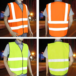 Chaqueta de seguridad con 100% poliéster en tela a prueba de viento y transpirable Chaqueta de bombardero de seguridad de alta visibilidad Ropa de seguridad - Product Image 3
