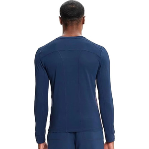 Uniforme médical personnalisé en bleu royal pour le soin, coupe évasée, uniforme chirurgical d'hôpital, sous-vêtement d'infirmière pour homme, logo, vente en gros 2025 - Product Image 4