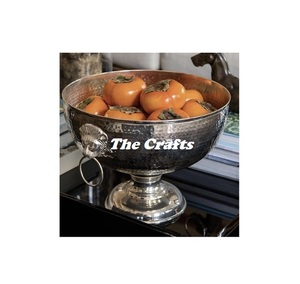 Stainless Steel Serving Bowl With Aluminium Stand Kitchenware Food Snacks And <b>Chocolate</b> Bowl In Silver And Gold Color - Product Image 5