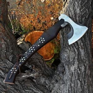 High Quality Handmade Damascus Steel <b>Axe</b> Industrial Grade with Wood Handle for Outdoor <b>Camping</b> - Product Image 2