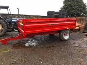 Remolque Volquete Agrícola con Enganche para Tractor DOALER, Remolque con Volteo Trasero y Motor, 1 Año de Garantía, 3130*1930*460 - Product Image 4