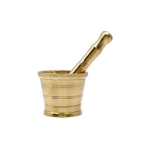 Mortier et pilon en laiton naturel de haute qualité outils à épices en granit Guacamole et taille personnalisée prix bon marché - Product Image 1