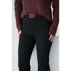 Leggings noirs avec ceinture - Product Image 1