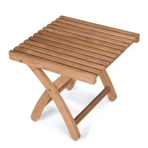 Mesa plegable cuadrada de madera de teca de alta calidad para jardín al aire libre, salón, playa, duradero, pequeñas mesas auxiliares para acampar, uso Exterior - Product Image 5