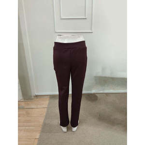 Pantalones de Buceo de Cintura Alta para Mujer con Detalle de Bolsillo, 36492 - Color Ciruela - Product Image 6