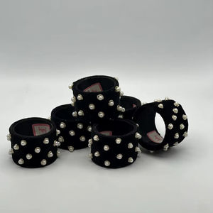 Anillos de servilletas, anillos de servilletas de ratán, anillos de servilletas de mimbre, Decoración de mesa - Product Image 1