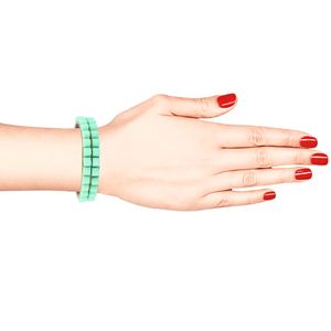 Ensemble de bracelets de mariée en cristal plaqué argent de style indien Bollywood pour femmes - Product Image 3