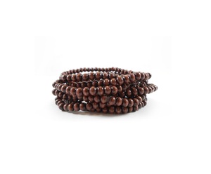 Pulsera de cuentas de madera ecológica para mujer, brazalete de cuentas de madera, Partywear, Fabricación en la India - Product Image 1
