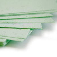 Abordable 100% fait naturellement à la main, recyclage fait à la main, feuilles de papier semence plantable vert pastel naturel au prix de gros