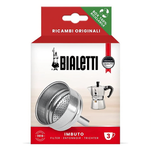 Cafetera Moka Express de Aluminio de 3 Tazas con Embudo Modelo 0800133 - Product Image 2