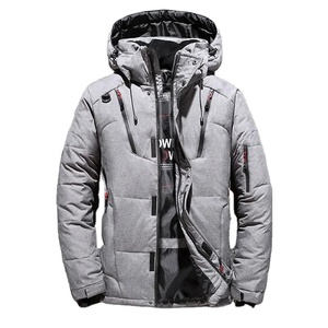 แจ็กเก็ตขนเป็ดผ้าฝ้ายออร์แกนิก100% ของผู้ชายแจ็คเก็ตระบายอากาศมีฮู้ดแจ็คเก็ตฤดูหนาวกำลังมาแรง - Product Image 3