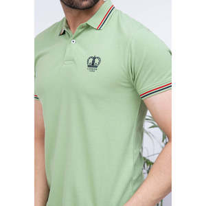 Unze London Men's Lydon Iconic <b>for</b> Polo Shirt Breathable Eco-Friendly 100% Polyester Dark Embroidered <b>Animal</b> <b>Pattern</b> Size 6XL - Product Image 3