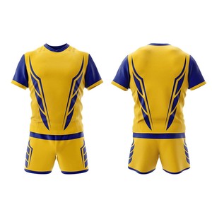 Maillots de rugby et uniformes d'équipe 100 % polyester, couleurs et motifs personnalisés, respirants et antibactériens - Product Image 2