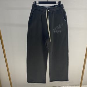 Pantalones Deportivos Casuales de Lona con Estampado DTG Personalizado al por Mayor, de Secado Rápido, Transpirables, de Pierna Recta, con Cordón, Holgados - Product Image 1