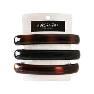 กิ๊บหนีบผมทรงกระดองเต่า3สีแบบเกาหลีมีสไตล์สำหรับผมหนาแบบลำลอง - Product Image 1